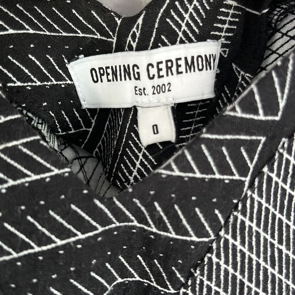 Open Ceremony Geometric Print Dress Size 0 - Picture 9 of 9